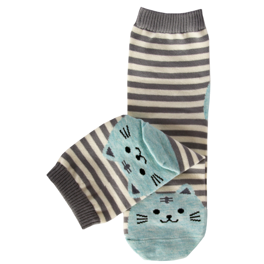 Cat Striped Socks - Cat Lovers Emporium, SA's premier online cat store.